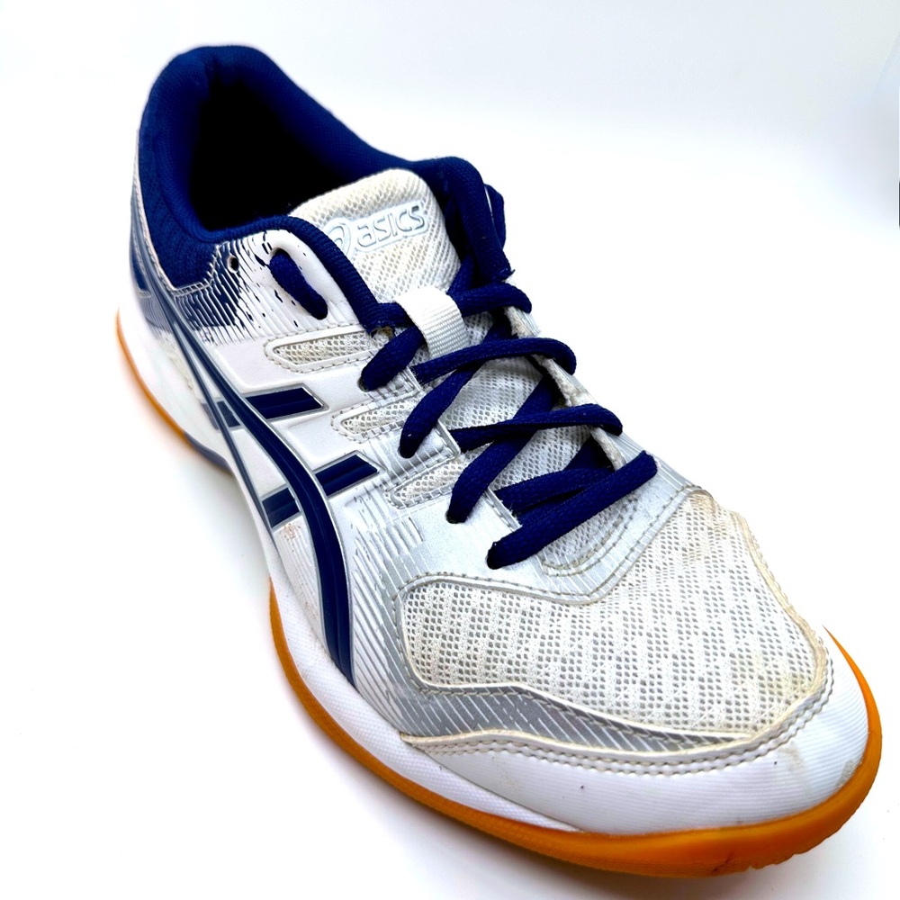 ASICS Gel Rocket Volleyball Sneakers - White & Blue